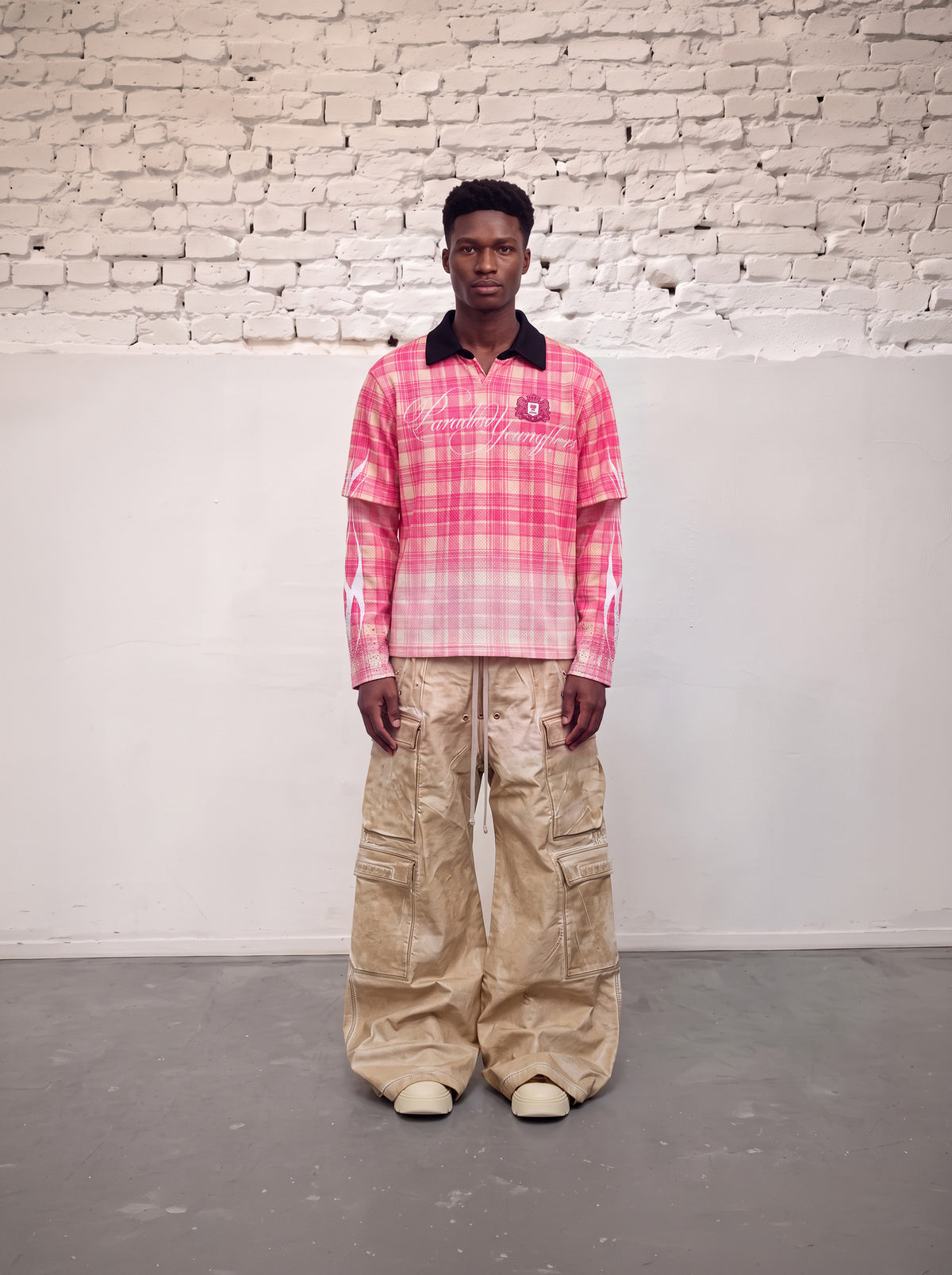 PARADISE LONG SLEEVES PINK – WAFFLE SERIES