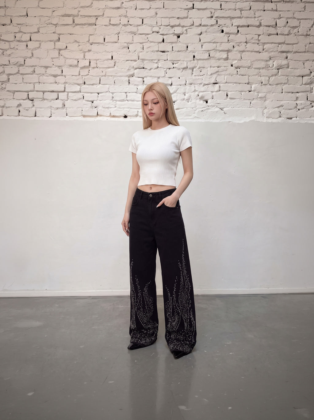 DENIM FLAME — FULL BLACK