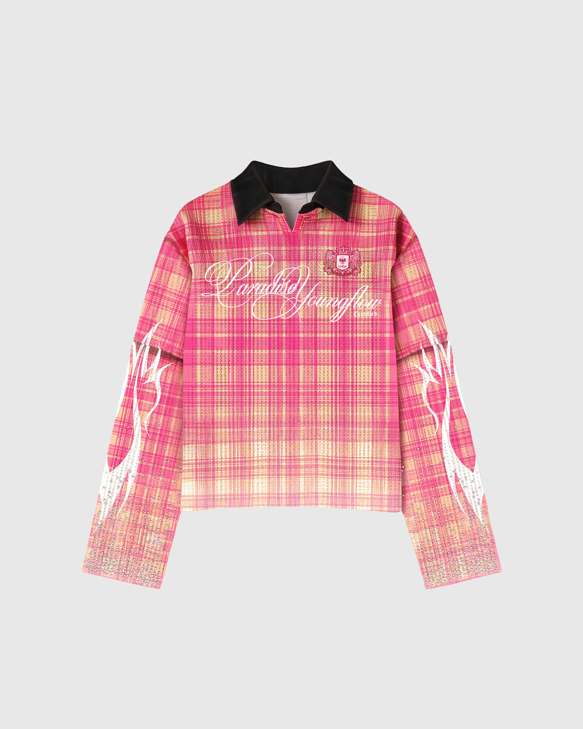 PARADISE LONG SLEEVES PINK – WAFFLE SERIES