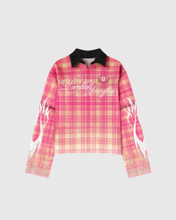 PARADISE LONG SLEEVES PINK – WAFFLE SERIES