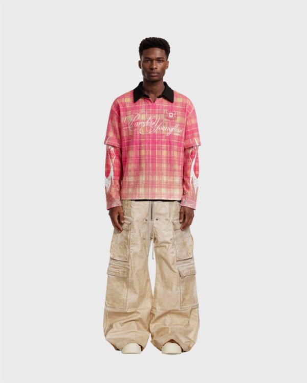 PARADISE LONG SLEEVES PINK – WAFFLE SERIES