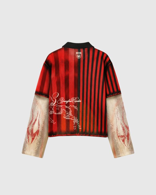 PARADISE LONG SLEEVES RED – WAFFLE SERIES