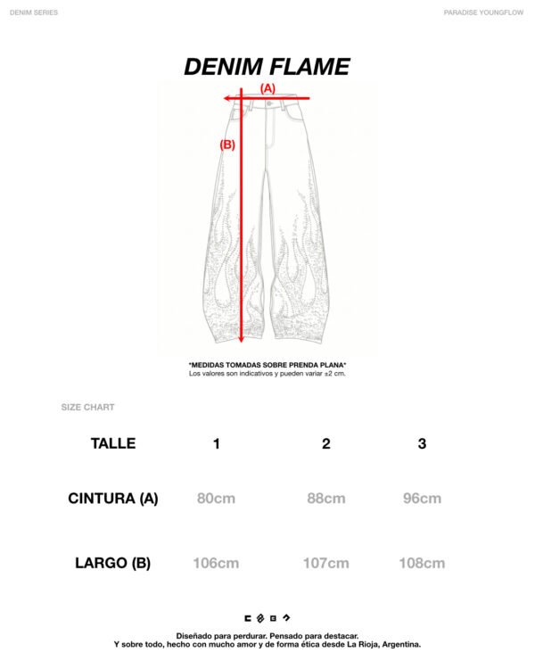 DENIM FLAME — FULL BLACK