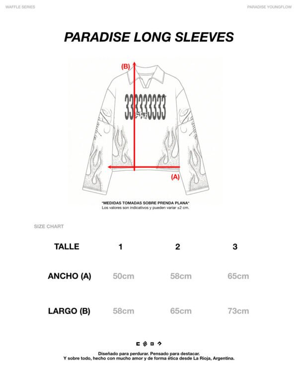 PARADISE LONG SLEEVES BLACK – WAFFLE SERIES