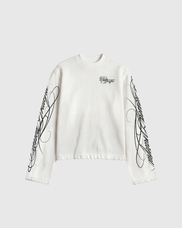 LONG SLEEVES – SCRIPT BASICS WHITE